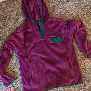 Patagonia re-tool pullover fleece with hood